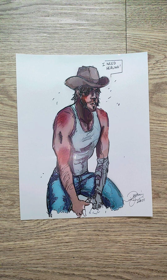 McCree Needs Healing – Overwatch Prints