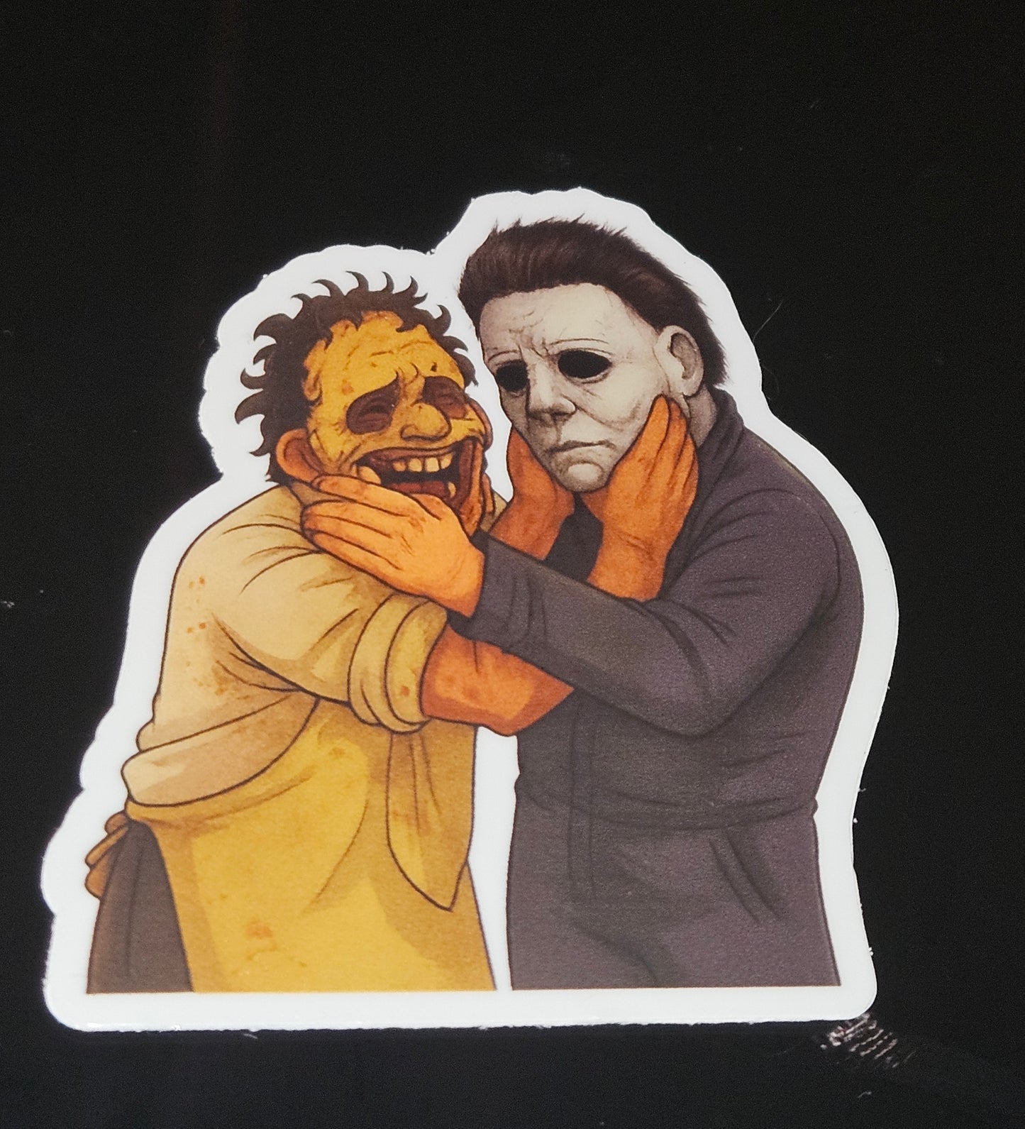 Horror Slasher Combo Pack: Michael Myers, Jason Voorhees Stickers, Keychain+ Print!
