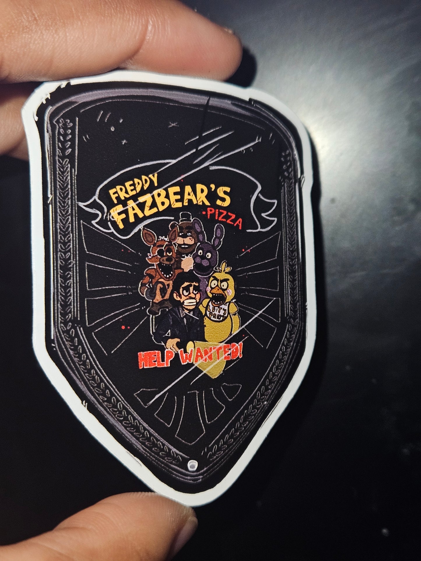 Five Nights at Freddy’s “Help Wanted” Sticker | Horror Game Fan Art |